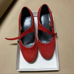 Handmade Red Sevilla Flamenco Shoes